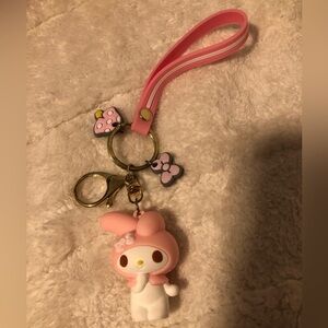 My Melody NWOT keychain+bag charm